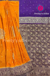 Semi Banarasi Crepe silk saree-PA40691