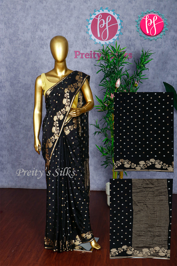 Semi Mysore crepe Silk Saree-PA42586