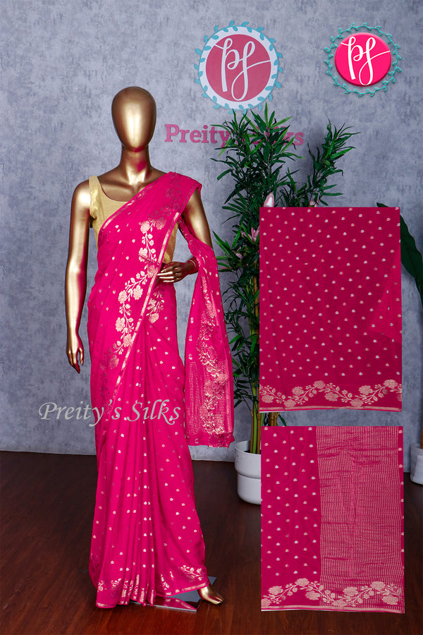 Semi Mysore crepe Silk Saree-PA42586