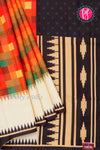 Soft Tussar silk saree - Checks Design- PA47609