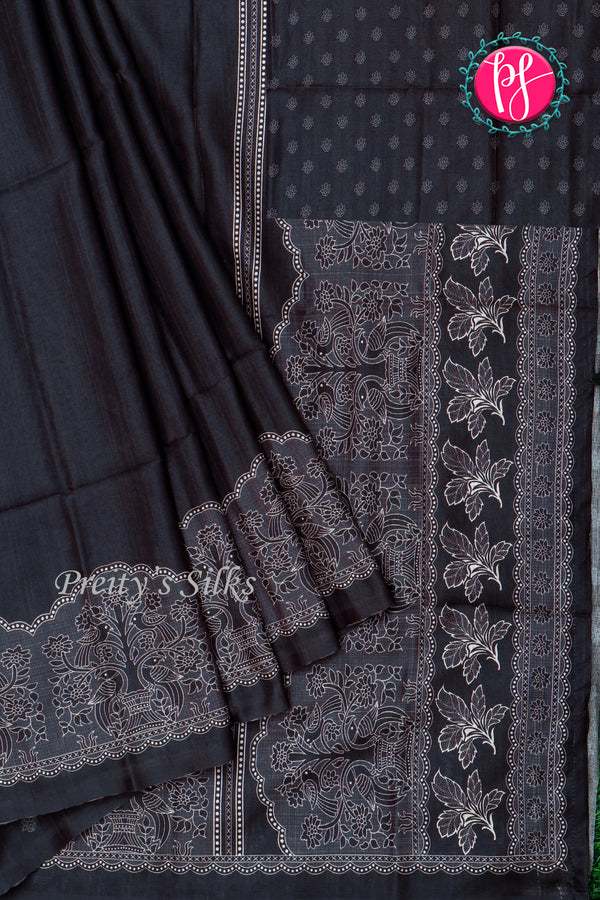 Semi Tussar Silk saree - PA47660