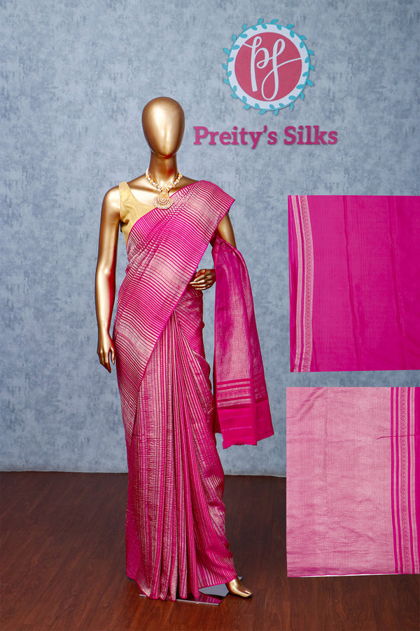 Pure Borderless Designer Crepe Silk Saree - PA47913