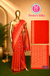 Semi Banarasi crepe silk saree - PA48299