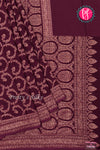 Semi Banarasi crepe silk saree - PA48299