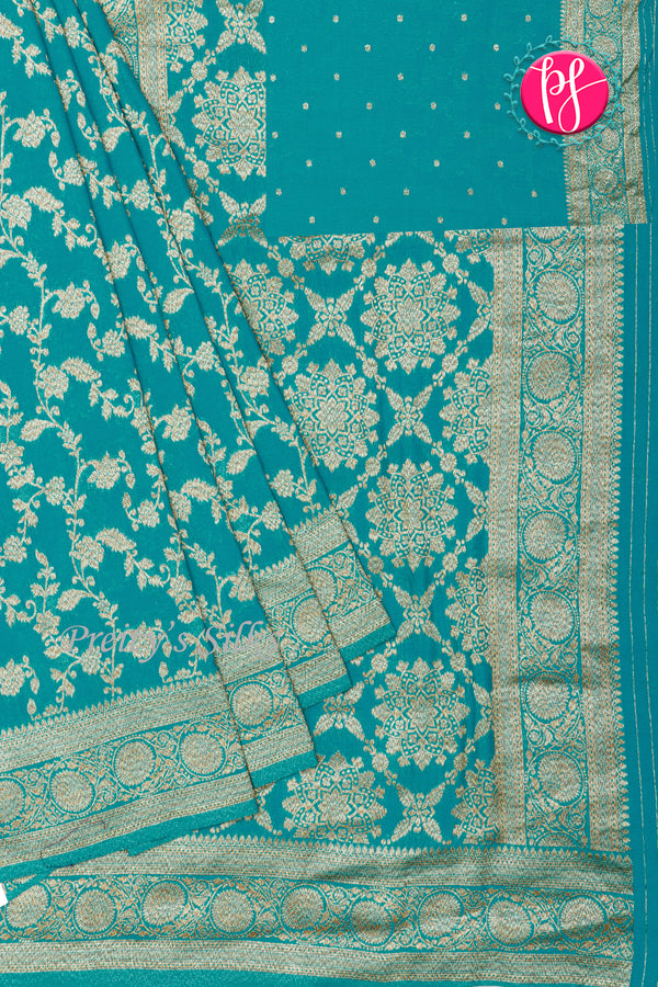 Semi Banarasi Georgette silk saree - PA48714