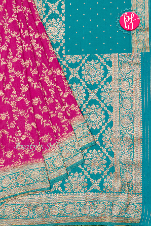 Semi Banarasi Georgette Silk Saree-PA48904