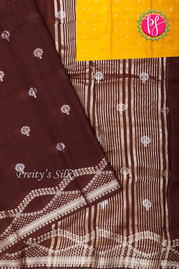Tussar Dhupion Silk Saree-PA49797