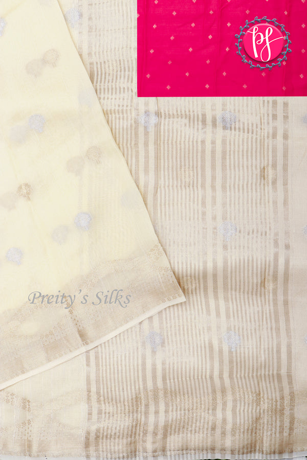 Tussar Dhupion Silk Saree-PA49797