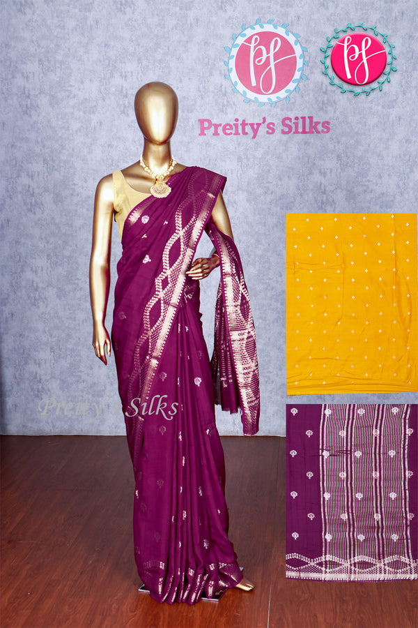 Tussar Dhupion Silk Saree-PA49797