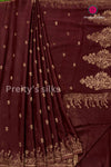 Semi Banarasi Crepe Silk Saree-PA49841