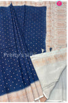 Semi Banarasi Crepe Silk Saree-PA50376