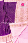 Semi Banarasi Crepe Silk Saree-PA50376