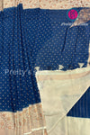 Semi Banarasi Crepe Silk Saree-PA50376