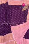 Semi Banarasi Crepe Silk Saree-PA50376