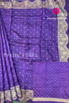 Semi Banarasi Tussar Dupion With Antique Zari Saree-PA50421