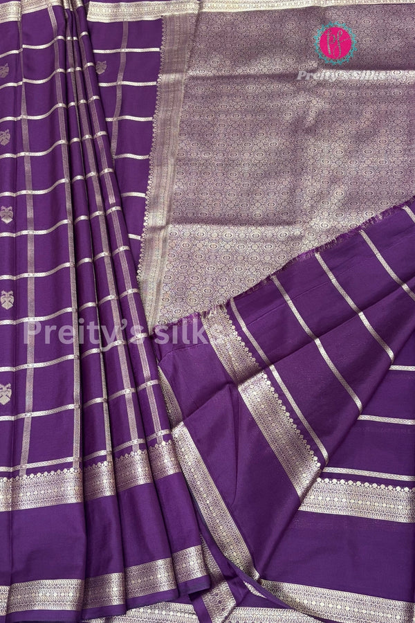Semi Mysore Crepe Silk Saree-PA51521