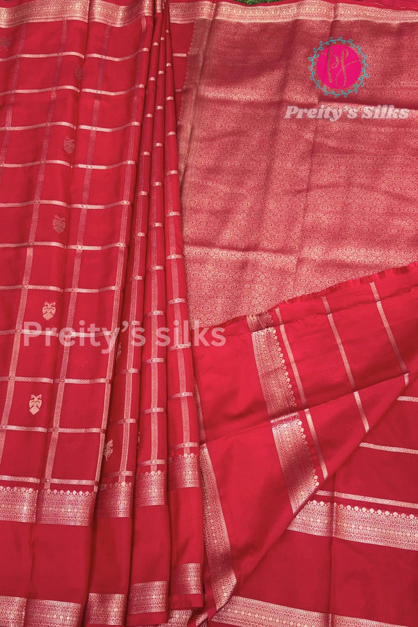 Semi Mysore Crepe Silk Saree-PA51521