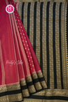 Munga Crepe Silk Saree with checks pattern- PA53740