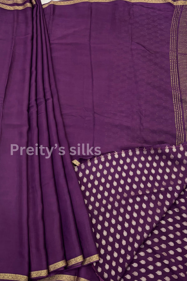 Semi Crepe Silk Saree-PA54371