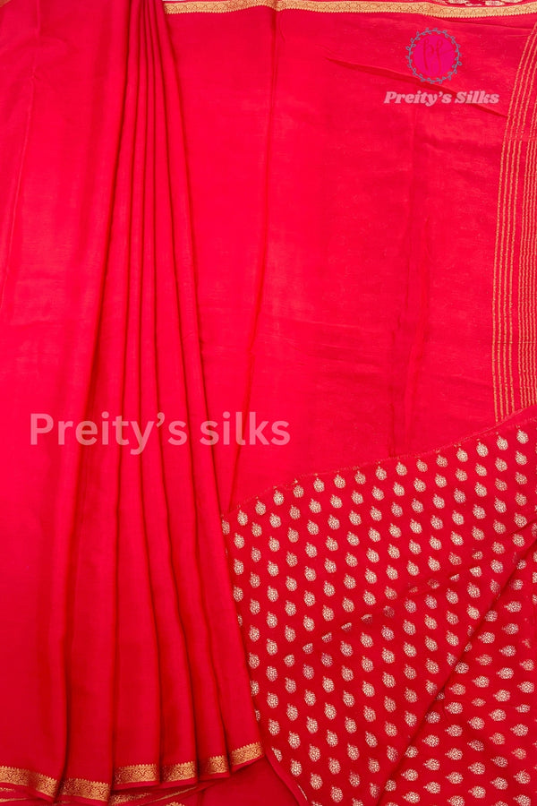 Semi Crepe Silk Saree-PA54371