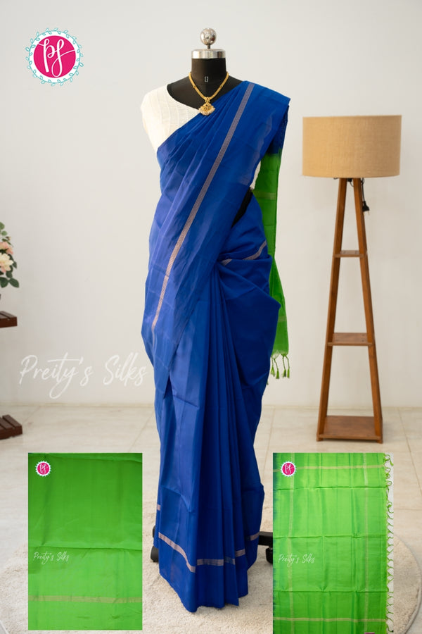 Half Pure Kanchipuram Soft Silk Saree-PA56578