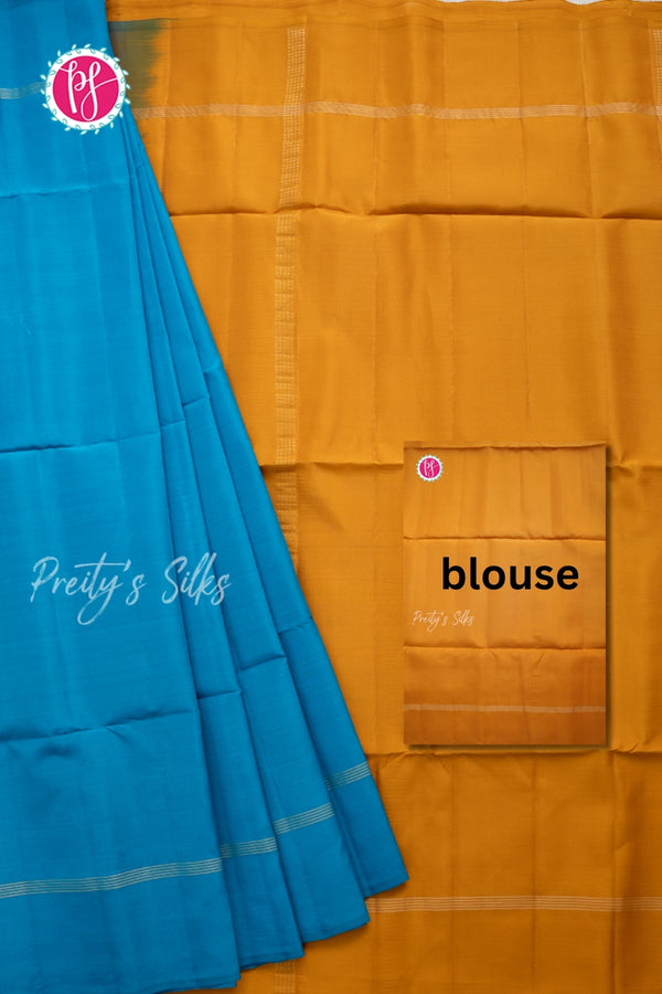 Half Pure Kanchipuram Soft Silk Saree-PA56578