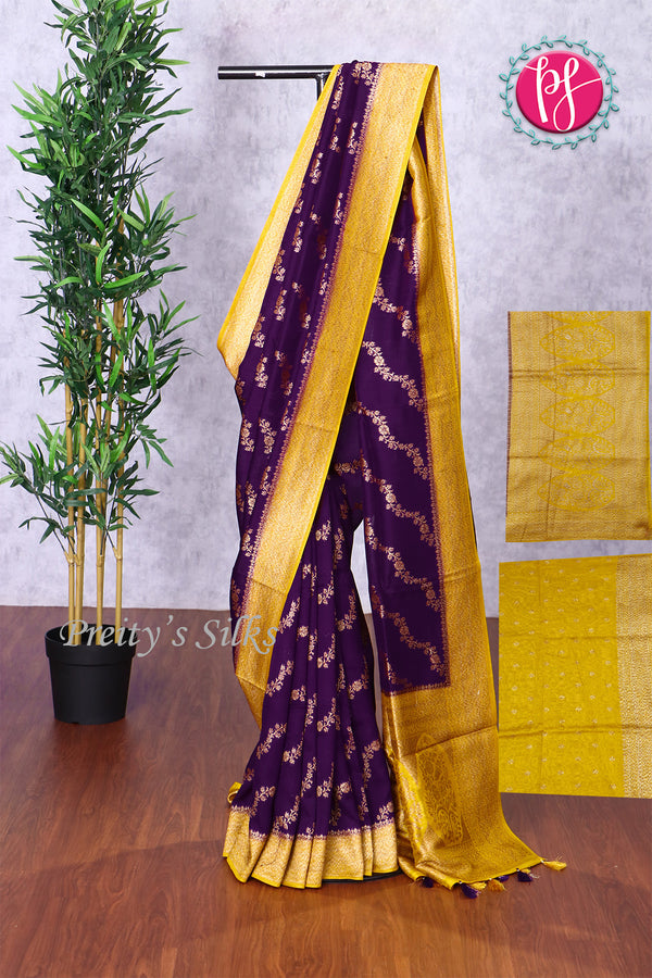 Semi Tussar Georgette Silk Saree-PF83329