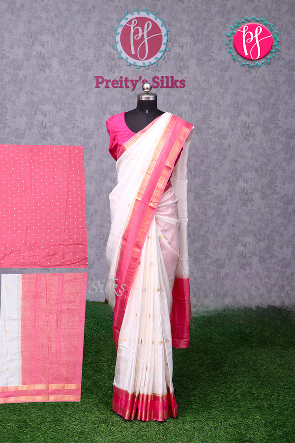 Semi Dupion Tussar Saree-PA20435