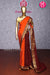 Pure Mysore Crepe Silk Saree -Rustorange And Maroon-PA10699