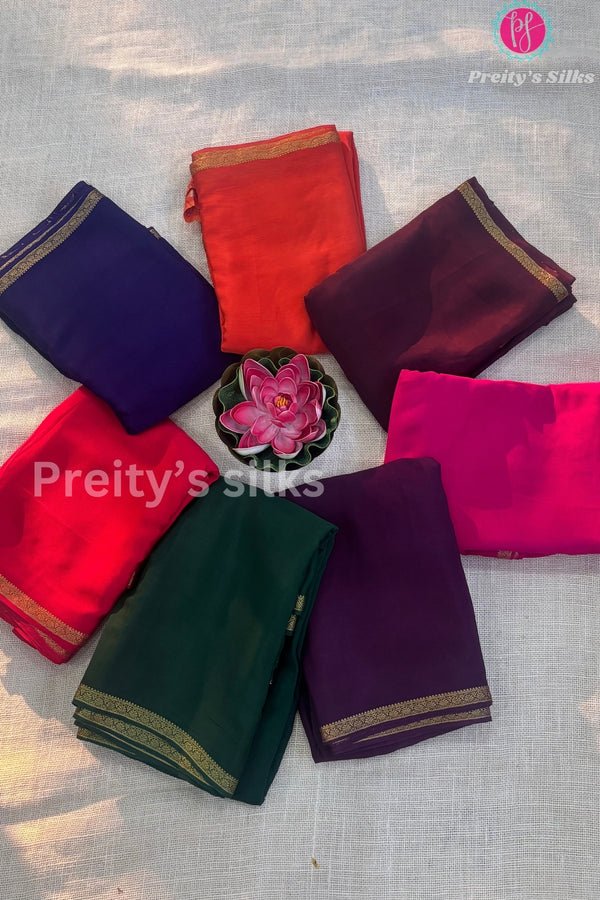 Semi Crepe Silk Saree-PA54371