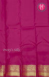 Pure KanchipuramBrocadeSilk Saree - Mejenta pink-PF58657