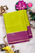Pure Mysore Crepe Silk Saree-Olivegreen And Mejentapink-PA28865