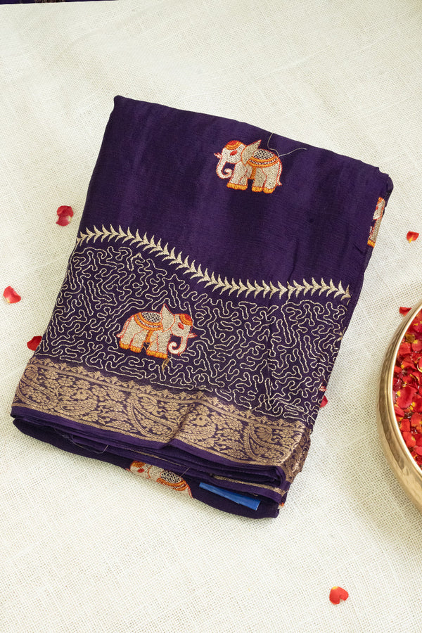 Day 8 Semi Crepe Silk Saree-PA48977