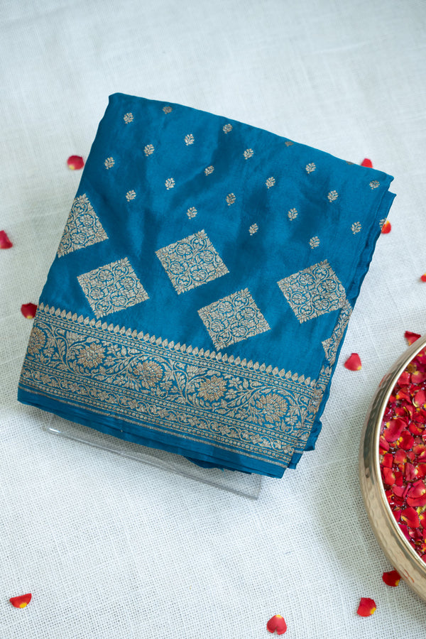 Day 9 Pure Khaddi Banarasi Crepe Silk Saree-PA22102