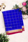 Pure Mysore Crepe Silk Saree -Royal Blue And Mejentapink-PA09448