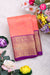 Half Pure Kanchipuram Silk Saree-Light coral And Lavender-PA25832
