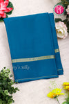 Pure Mysore Crepe Silk Saree-Tealblue-PA19482