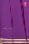 Pure Mysore Crepe Silk Saree-Pastelpink And Purple-PA34176
