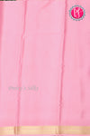 Pure Mysore Crepe Silk Saree-Doublechecks-Bottlegreen And Babypink-PA26523