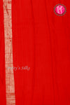 Pure Brocade Designer Crepe Silk Saree-Red-PA35819