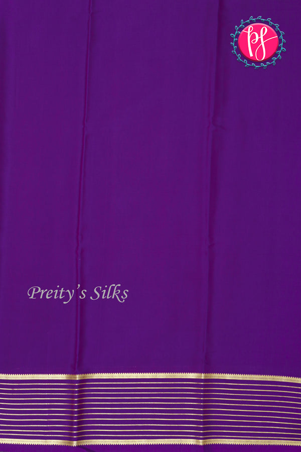 Pure Mysore Crepe Silk Saree-Onion pink And Purple-PA28903