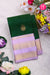 Half Pure Kanchipuram Silk Saree-Bottle Green And Lightlavender-PA25832