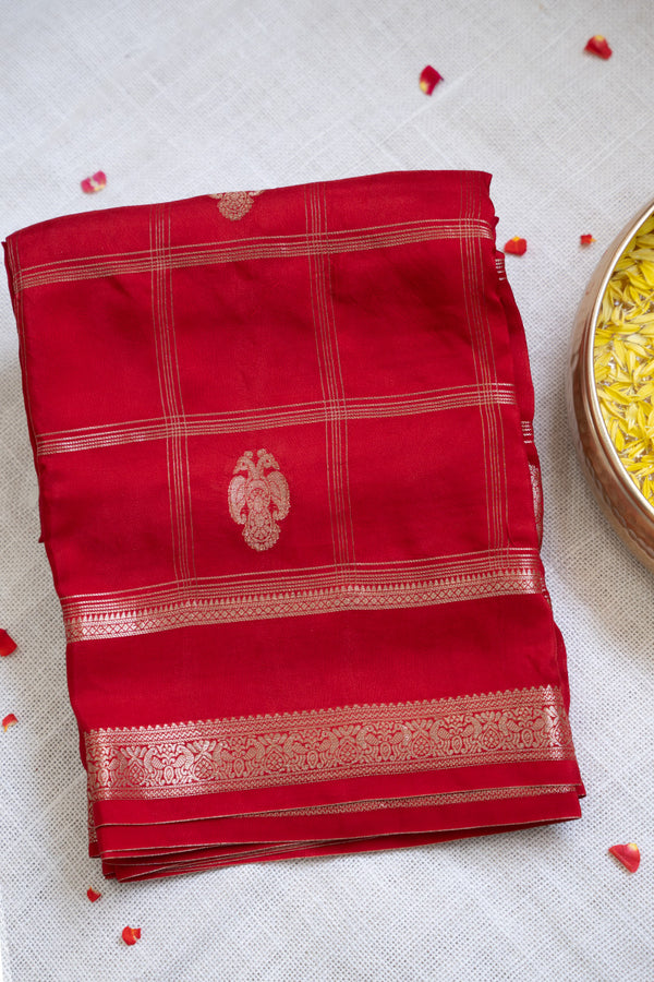 Day 3 Semi Mysore Crepe Silk Saree-PA50968