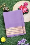 Pure Mysore Crepe Silk Saree-Mauve-PA19558