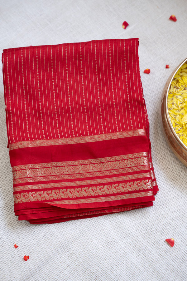 Day 3 Semi Mysore Crepe Silk Saree-PA50986
