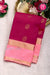 Half Pure Kanchipuram Silk Saree-Rosered And Lightpink-PF82179