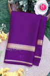 Pure Mysore Crepe Silk Saree-Purple-PA21800