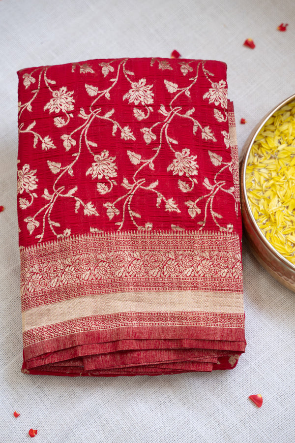Day 3 Semi Georgette Silk Saree-PA43215