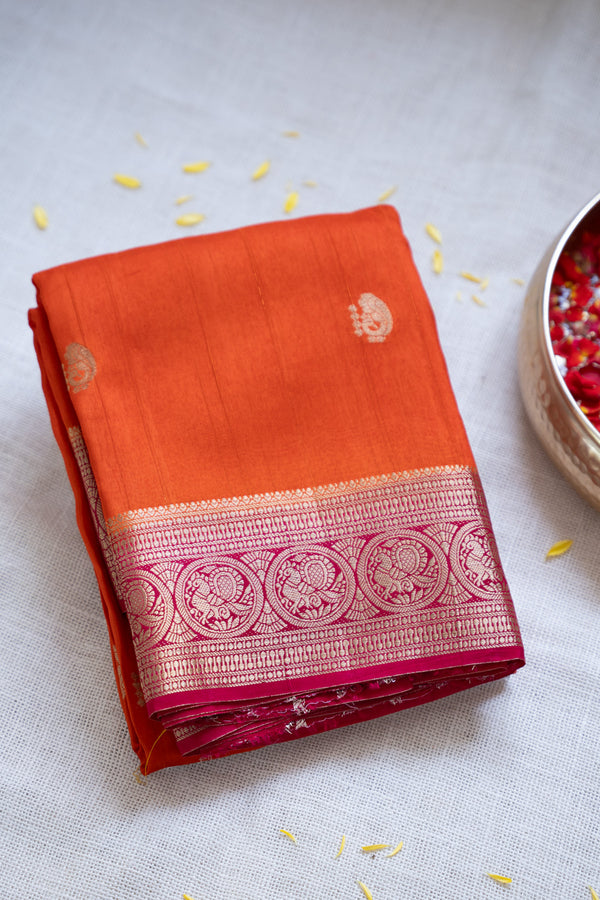 Day 1 Semi Tussar Silk Saree-PA53688