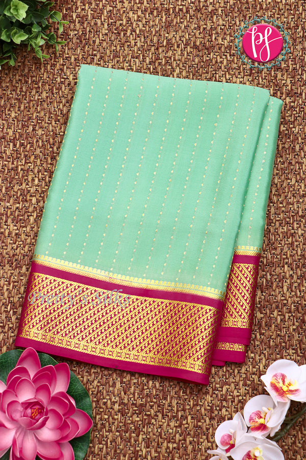 Pure Mysore Crepe Silk Saree -PF80204
